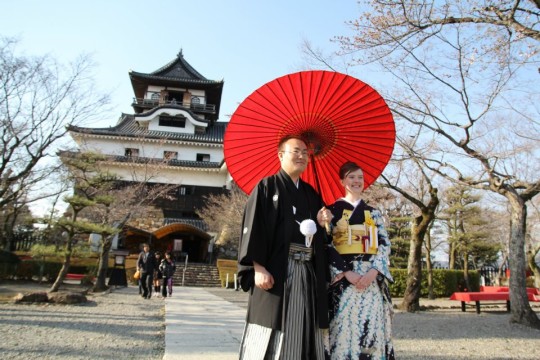 Their beautiful wedding in Japan